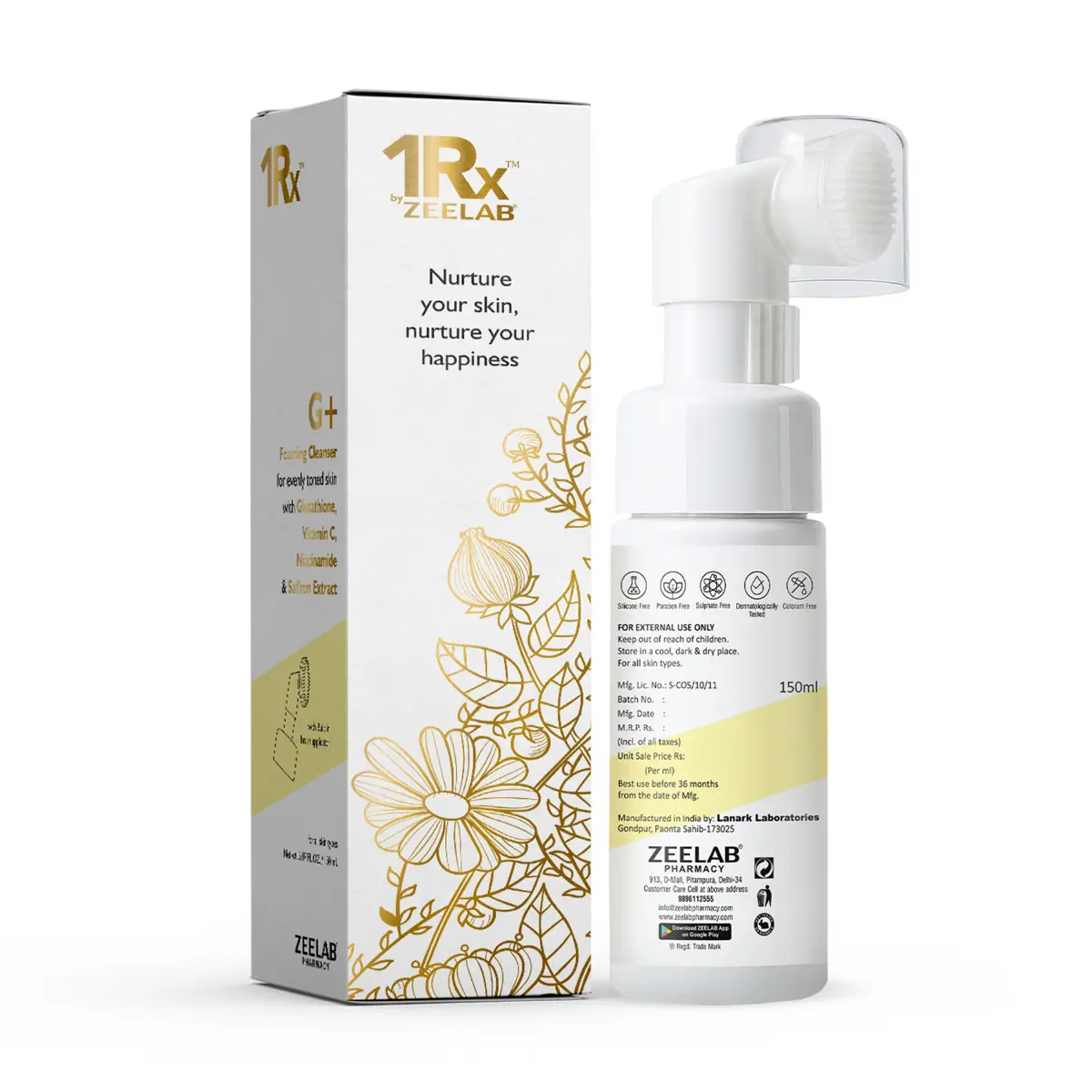 G+ Foaming Cleanser with Glutathione + Vitamin C + Niacinamide 